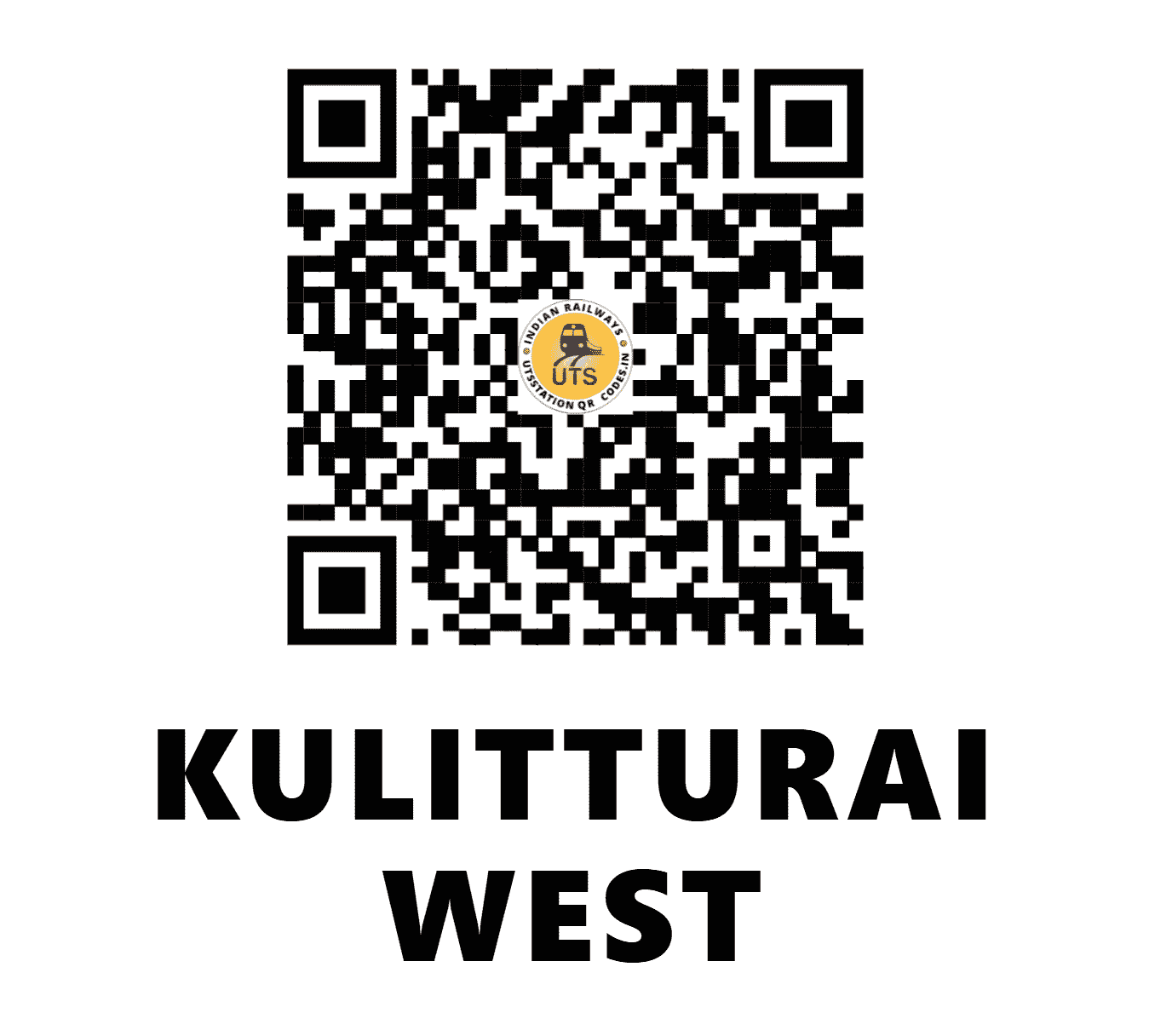UTS QR Code for KULITTURAI WEST - KZTW - SR (TAMIL NADU)